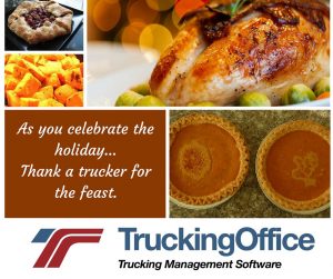 Thanks to the truckers who brought you your holiday feast.