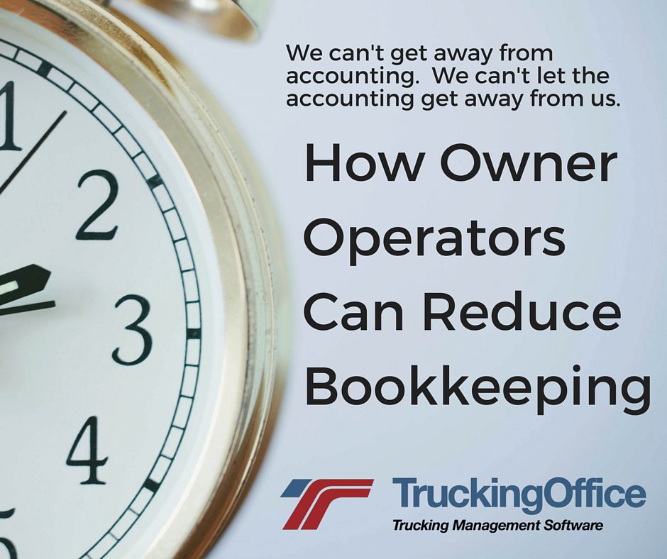 How Owner Operators reduce bookkeeping 