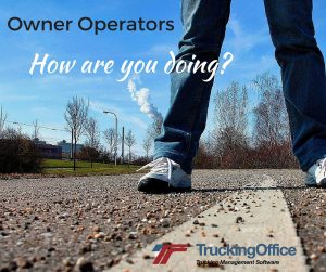 Owner Operators how are you doing?