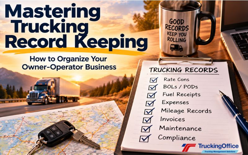 Mastering Trucking Record Keeping: How to Organize Your Owner-Operator Business
