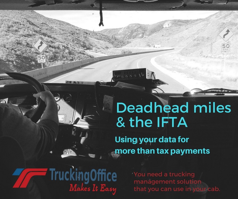 deadhead miles and the ifta truckingoffice com trucking office com
