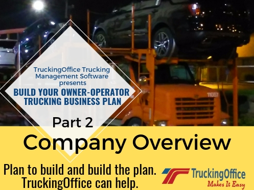 Owner Operator Business Plans 2: Company Overview