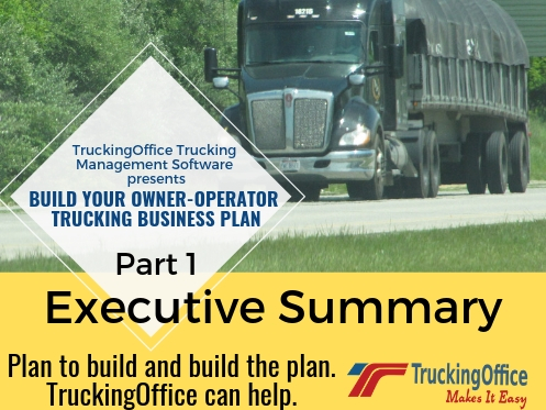 how to draw up a business plan for owner operator trucking