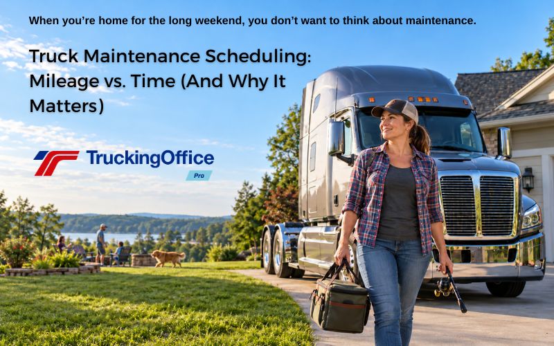 Truck Maintenance Scheduling: Mileage vs. Time (And Why It Matters)