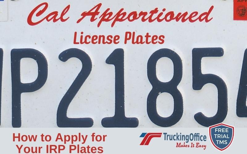 How to Apply for Your IRP Plates