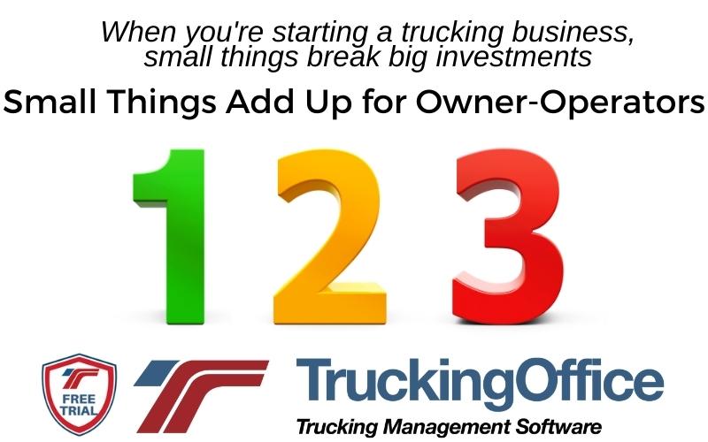 Small Things Add Up for Owner-Operator