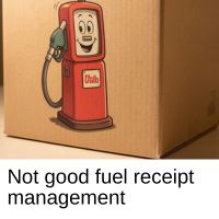 A cardboard box is not the best fuel receipt management system.
